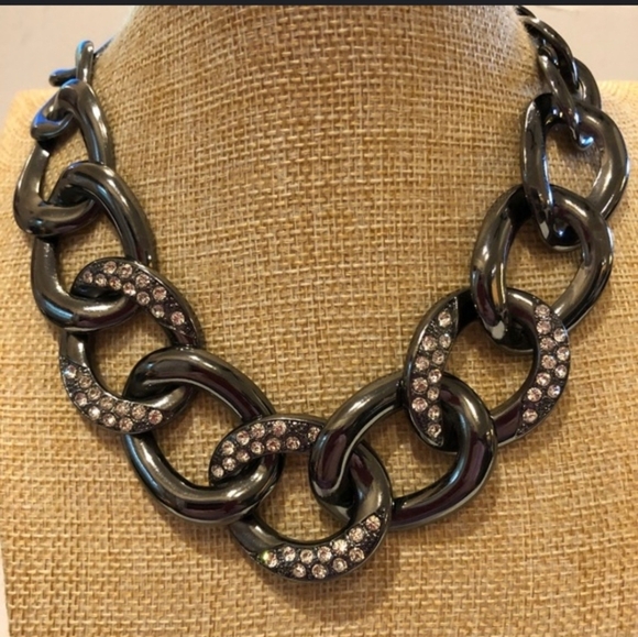 NEW Premier Designs Limited Edition Roxy Necklace Lightweight Gunmetal - Picture 10 of 13